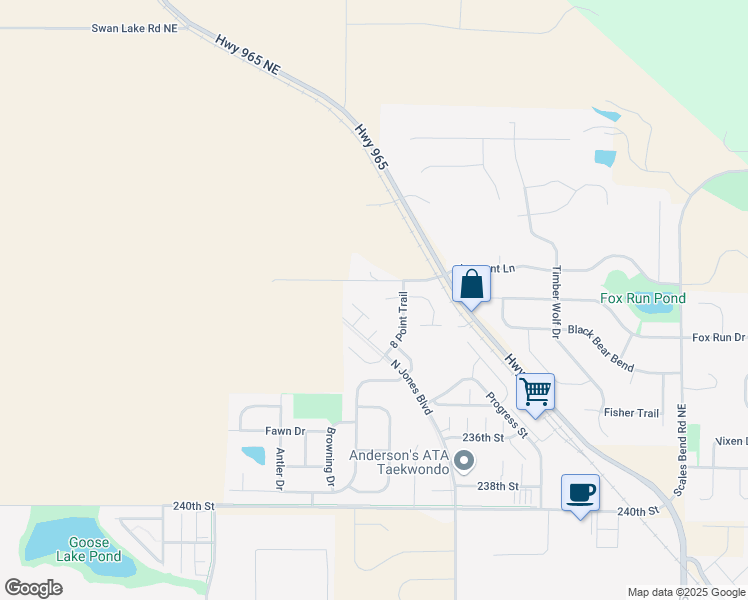map of restaurants, bars, coffee shops, grocery stores, and more near 1235 Eight Point Lane in North Liberty