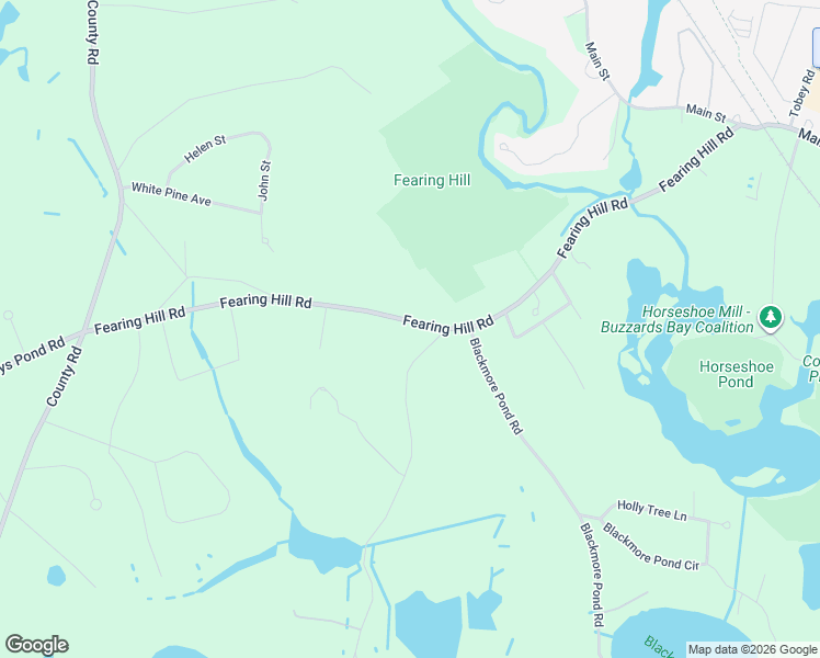 map of restaurants, bars, coffee shops, grocery stores, and more near 94 Fearing Hill Road in Wareham