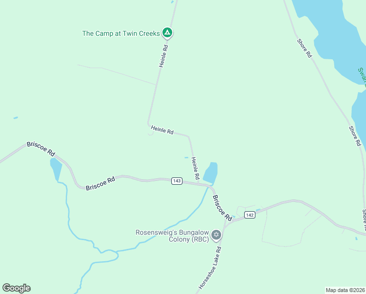 map of restaurants, bars, coffee shops, grocery stores, and more near 61 Heinle Road in Swan Lake