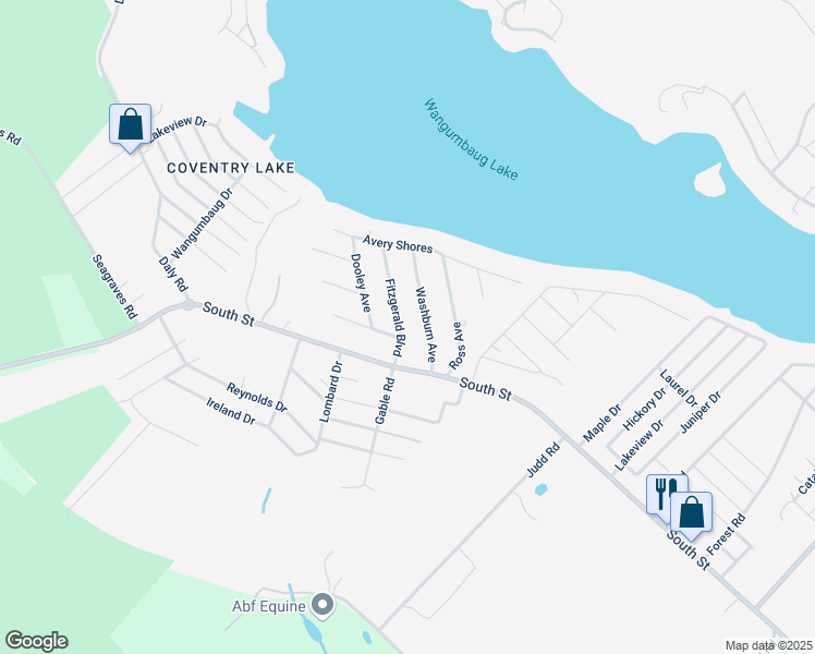 map of restaurants, bars, coffee shops, grocery stores, and more near 44 Fitzgerald Boulevard in Coventry