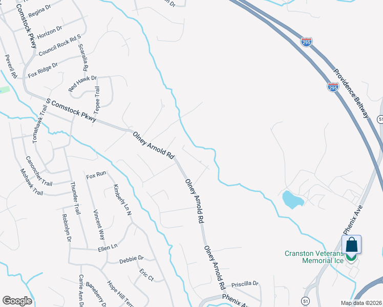 map of restaurants, bars, coffee shops, grocery stores, and more near 11 Brookview Drive in Cranston