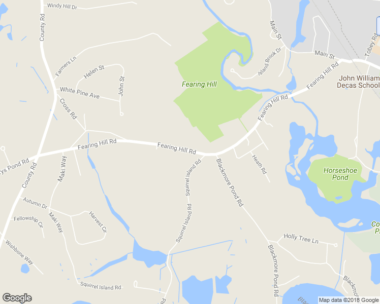 map of restaurants, bars, coffee shops, grocery stores, and more near 94 Fearing Hill Road in Wareham