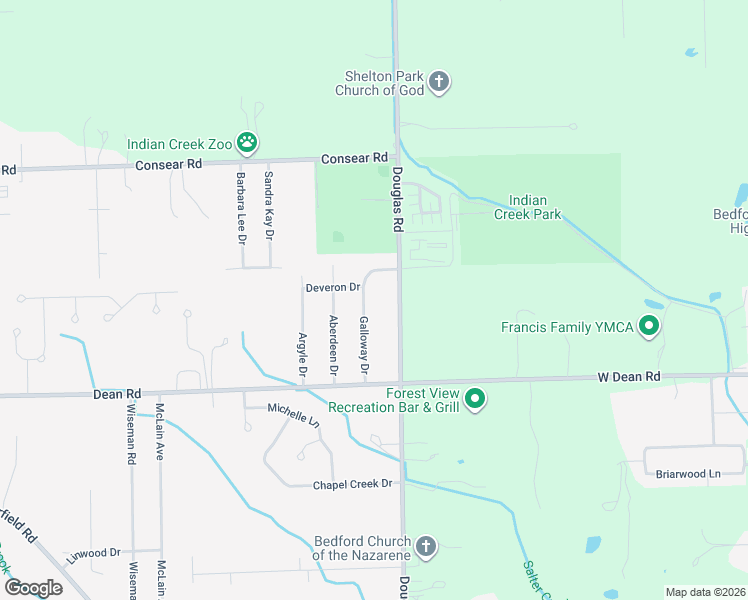 map of restaurants, bars, coffee shops, grocery stores, and more near 8391 Galloway Drive in Lambertville