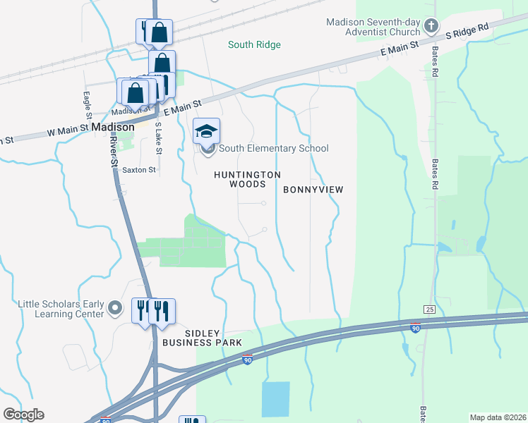 map of restaurants, bars, coffee shops, grocery stores, and more near 228 Wellington Ct in Madison