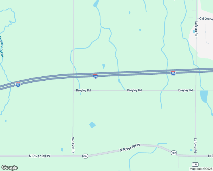 map of restaurants, bars, coffee shops, grocery stores, and more near 6077 Bishop Road in Geneva