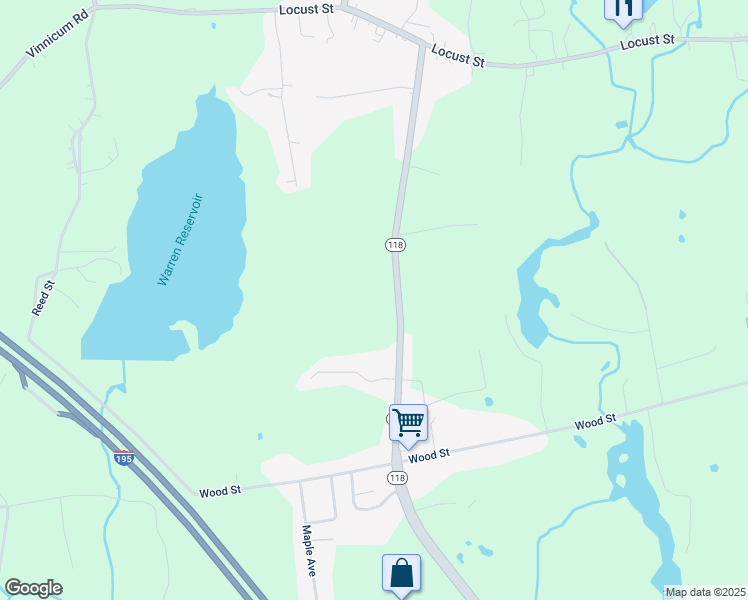 map of restaurants, bars, coffee shops, grocery stores, and more near 188 Massachusetts 118 in Swansea