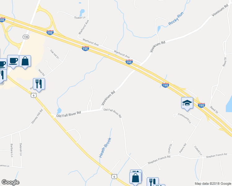 map of restaurants, bars, coffee shops, grocery stores, and more near 81 Vinnicum Road in Swansea