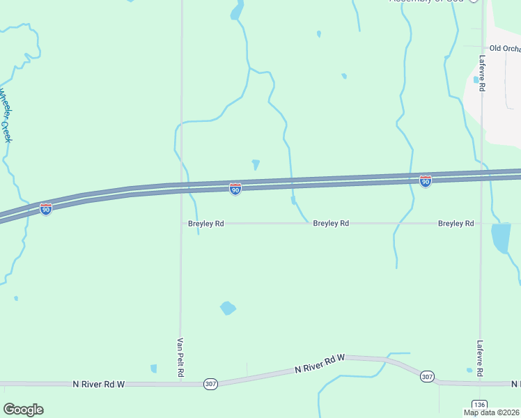map of restaurants, bars, coffee shops, grocery stores, and more near 6077 Bishop Road in Geneva