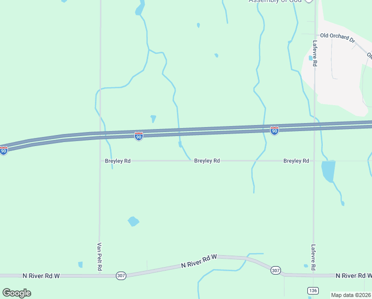 map of restaurants, bars, coffee shops, grocery stores, and more near 5933 Bishop Road in Geneva
