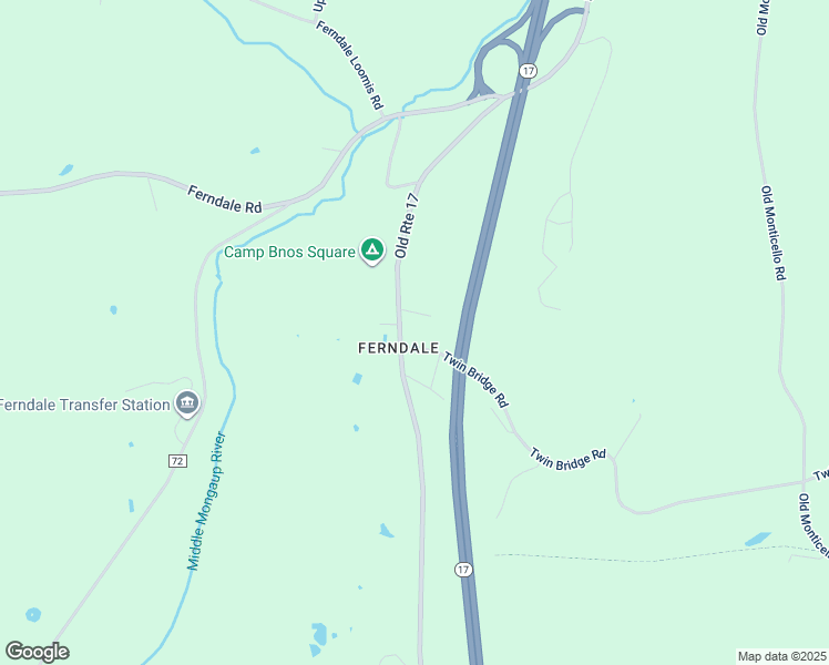 map of restaurants, bars, coffee shops, grocery stores, and more near 327 Harris Road in Ferndale