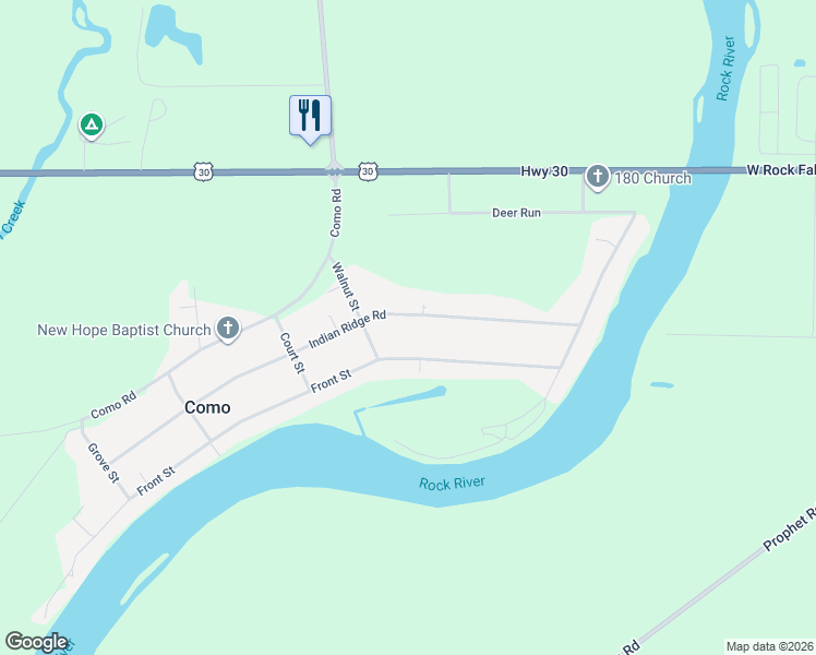 map of restaurants, bars, coffee shops, grocery stores, and more near 25465 Indian Ridge Road in Sterling