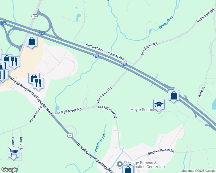 map of restaurants, bars, coffee shops, grocery stores, and more near 81 Vinnicum Road in Swansea