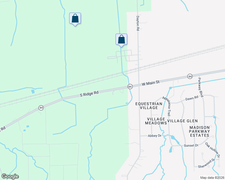 map of restaurants, bars, coffee shops, grocery stores, and more near 5948 South Ridge Road in Madison