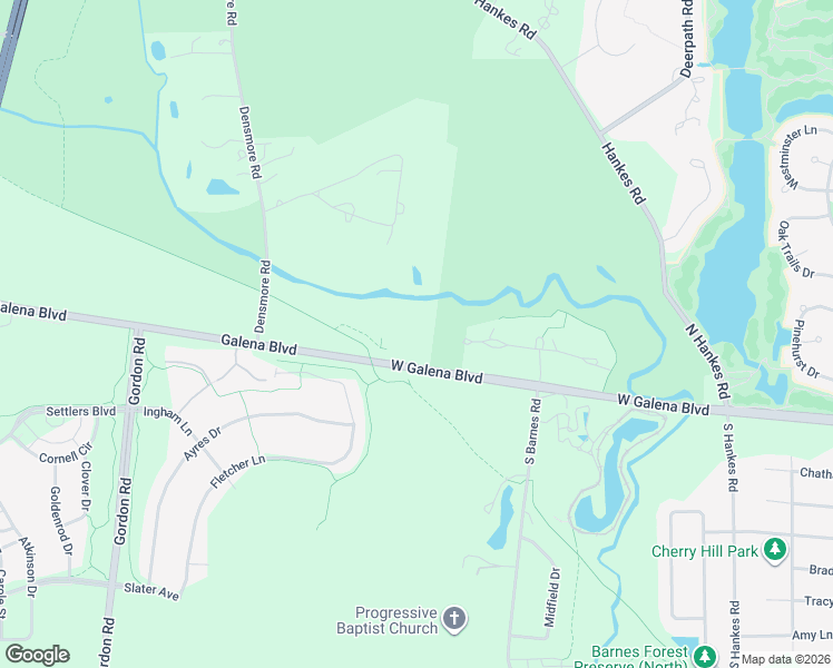 map of restaurants, bars, coffee shops, grocery stores, and more near 40W098 Galena Boulevard in Aurora