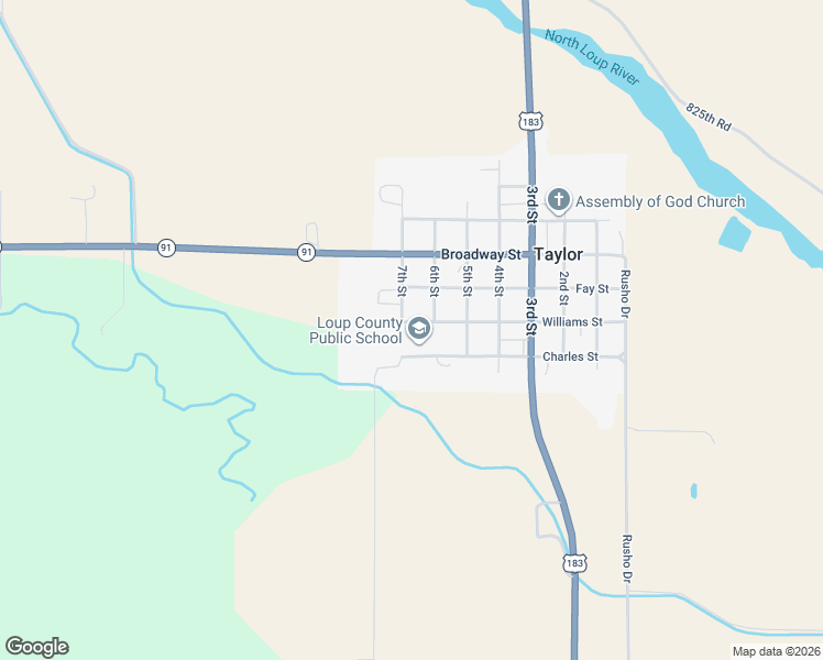 map of restaurants, bars, coffee shops, grocery stores, and more near 608 Williams Street in Taylor