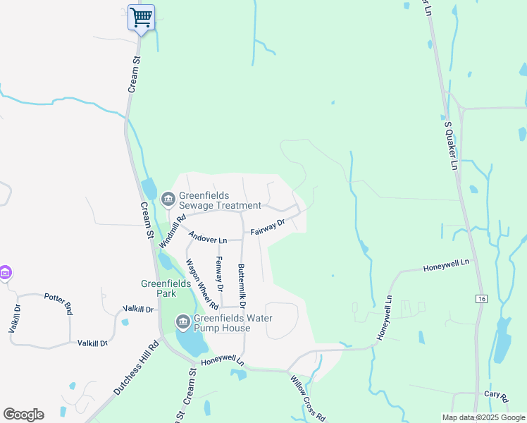 map of restaurants, bars, coffee shops, grocery stores, and more near 2 Rockledge Road in Poughkeepsie