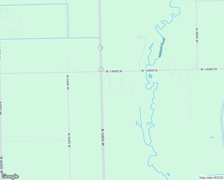 map of restaurants, bars, coffee shops, grocery stores, and more near 14296 North 5350 West in Garland