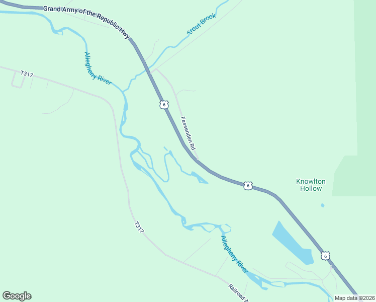 map of restaurants, bars, coffee shops, grocery stores, and more near U.S. 6 in Roulette