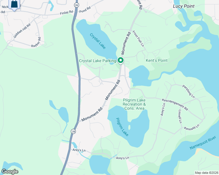 map of restaurants, bars, coffee shops, grocery stores, and more near 146 Monument Road in Orleans