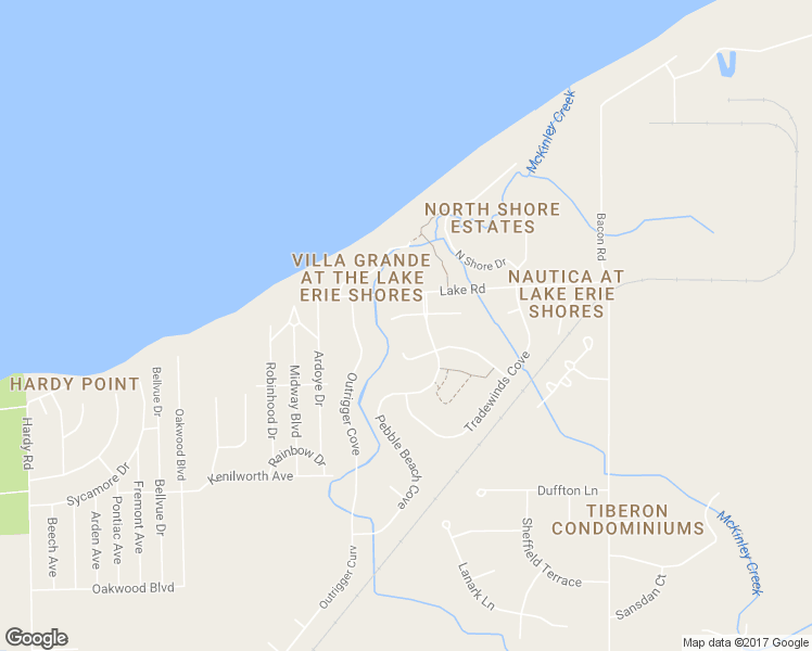 map of restaurants, bars, coffee shops, grocery stores, and more near 1536 Commodore Cove in Painesville