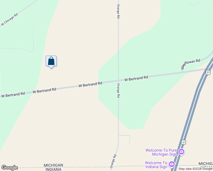 map of restaurants, bars, coffee shops, grocery stores, and more near 3350 West Bertrand Road in Niles