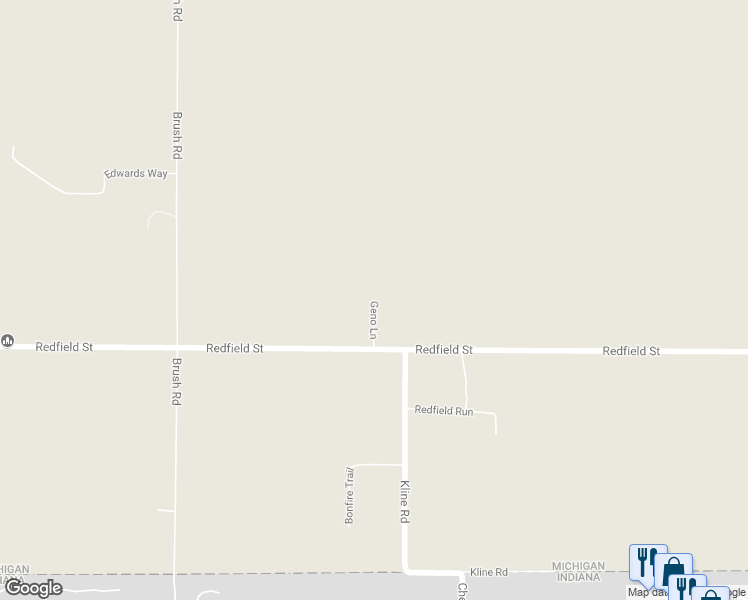 map of restaurants, bars, coffee shops, grocery stores, and more near Geno Lane in Niles