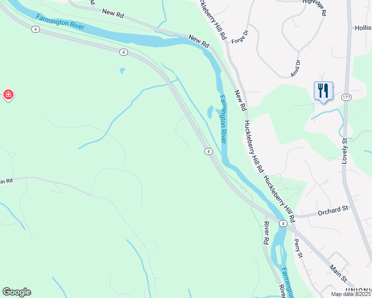 map of restaurants, bars, coffee shops, grocery stores, and more near 345 Collinsville Road in Farmington