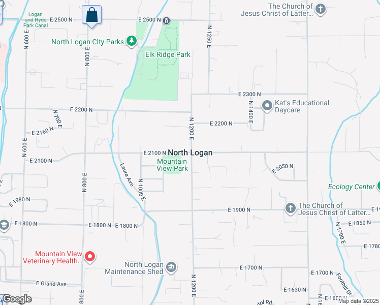 map of restaurants, bars, coffee shops, grocery stores, and more near in North Logan
