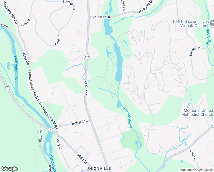 map of restaurants, bars, coffee shops, grocery stores, and more near 2 Hampton Place in Avon