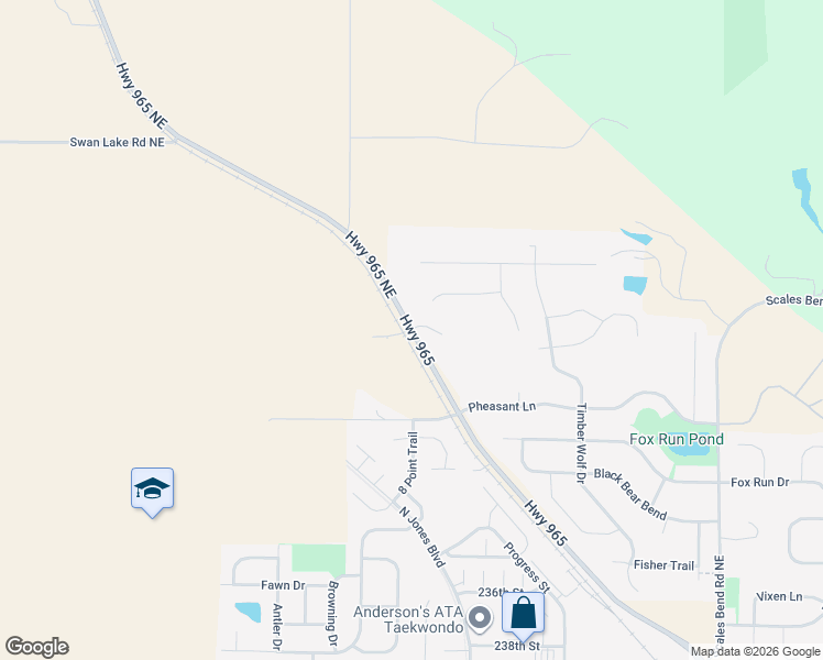 map of restaurants, bars, coffee shops, grocery stores, and more near 2294 Highway 965 in North Liberty