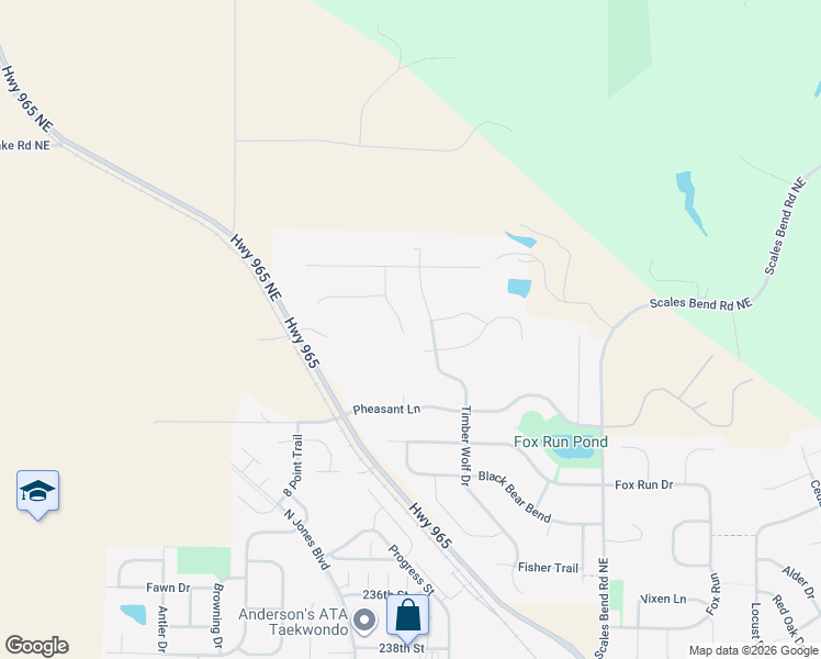 map of restaurants, bars, coffee shops, grocery stores, and more near 2294 Highway 965 in North Liberty
