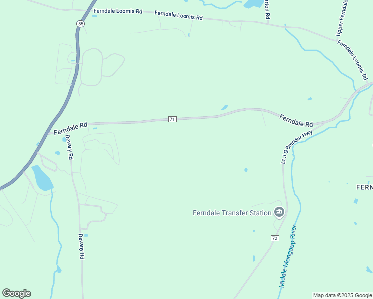 map of restaurants, bars, coffee shops, grocery stores, and more near 233 Ferndale Road in Ferndale