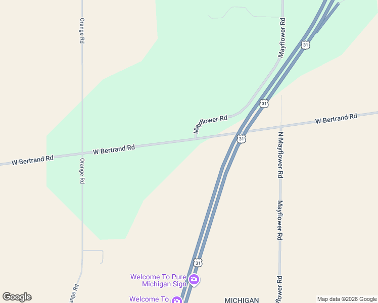 map of restaurants, bars, coffee shops, grocery stores, and more near 3025 West Bertrand Road in Niles