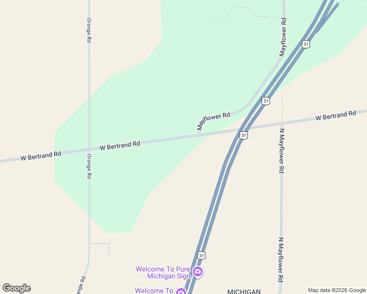 map of restaurants, bars, coffee shops, grocery stores, and more near 3025 West Bertrand Road in Niles
