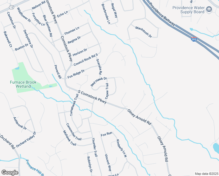 map of restaurants, bars, coffee shops, grocery stores, and more near 24 Quail Ridge Road in Cranston