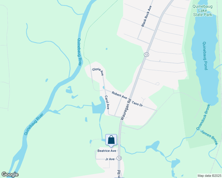 map of restaurants, bars, coffee shops, grocery stores, and more near 34 Robert Avenue in Killingly