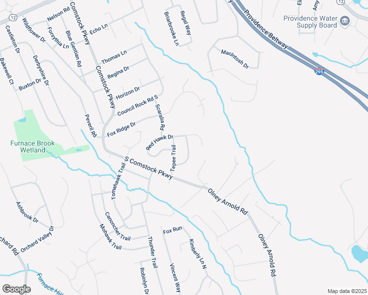 map of restaurants, bars, coffee shops, grocery stores, and more near 24 Quail Ridge Road in Cranston