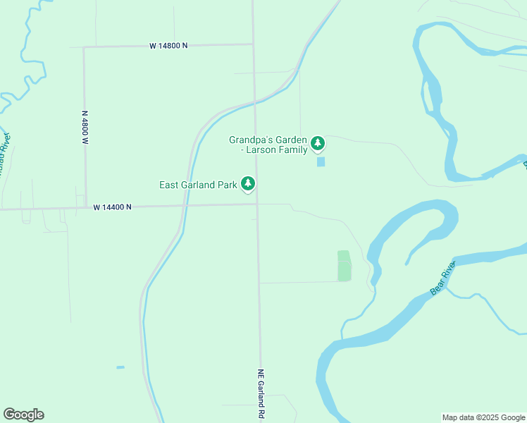 map of restaurants, bars, coffee shops, grocery stores, and more near 14370 North 4400 West in Garland