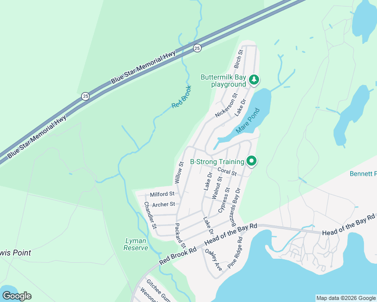 map of restaurants, bars, coffee shops, grocery stores, and more near 63 Willow Street in Plymouth