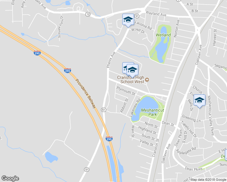 map of restaurants, bars, coffee shops, grocery stores, and more near 29 Fales Street in Cranston