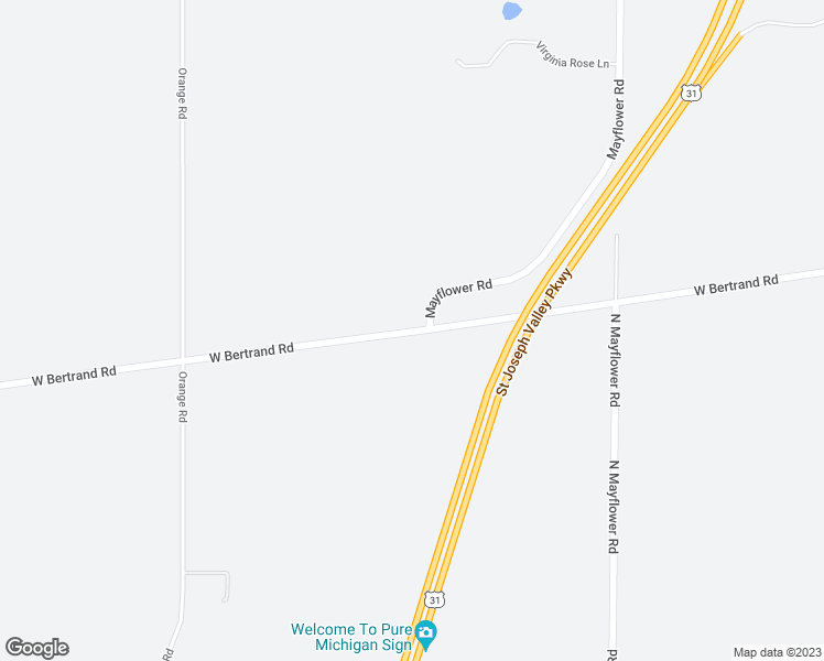 map of restaurants, bars, coffee shops, grocery stores, and more near 3025 West Bertrand Road in Niles