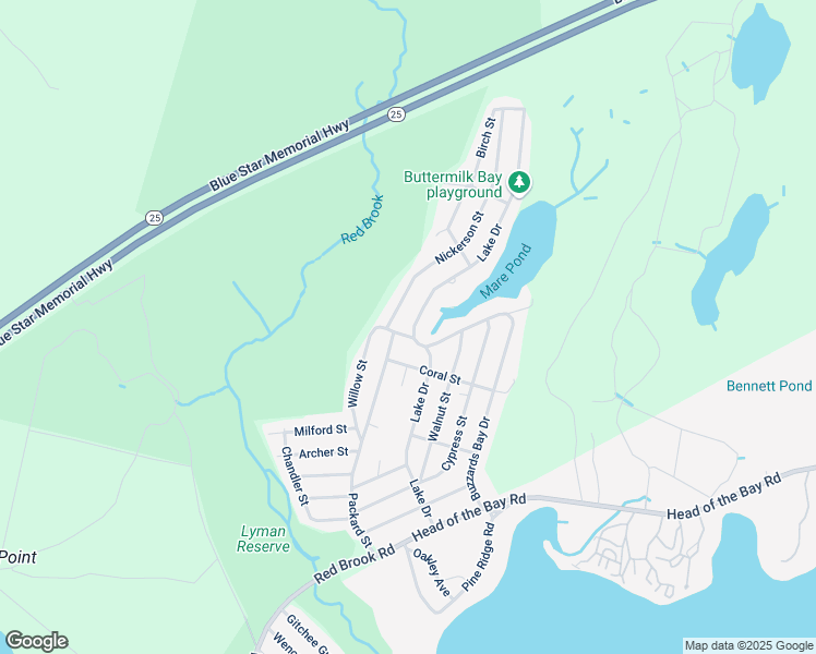 map of restaurants, bars, coffee shops, grocery stores, and more near 94 Lake Drive in Plymouth