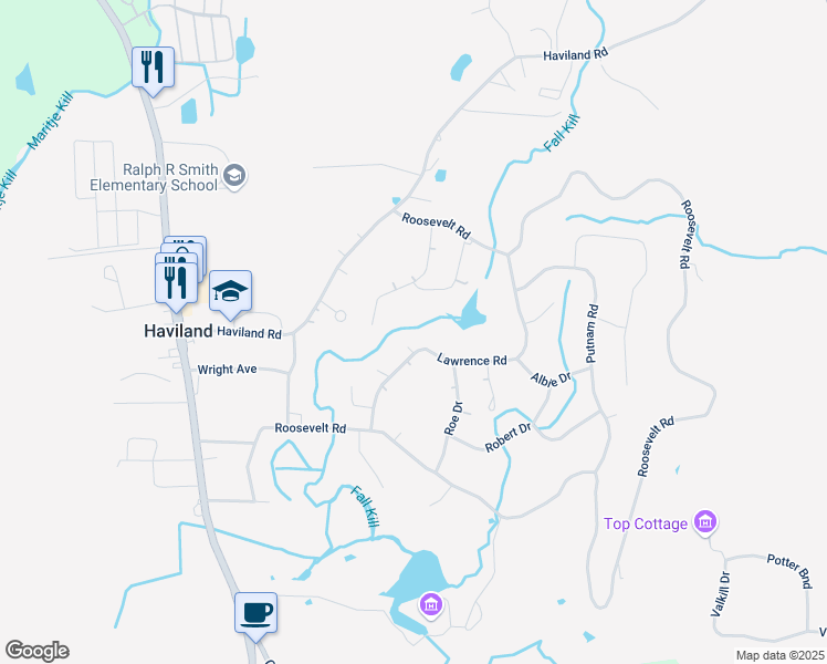 map of restaurants, bars, coffee shops, grocery stores, and more near 17 Lawrence Road in Hyde Park