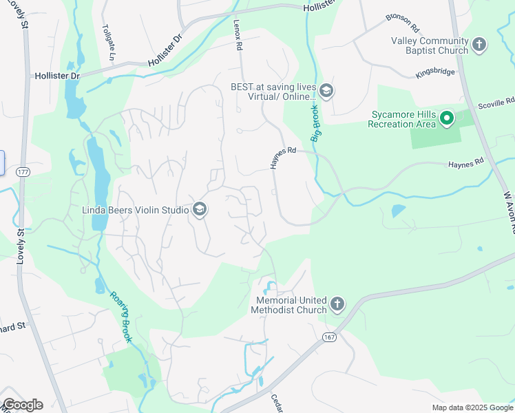 map of restaurants, bars, coffee shops, grocery stores, and more near 24 Chestnut Drive in Avon