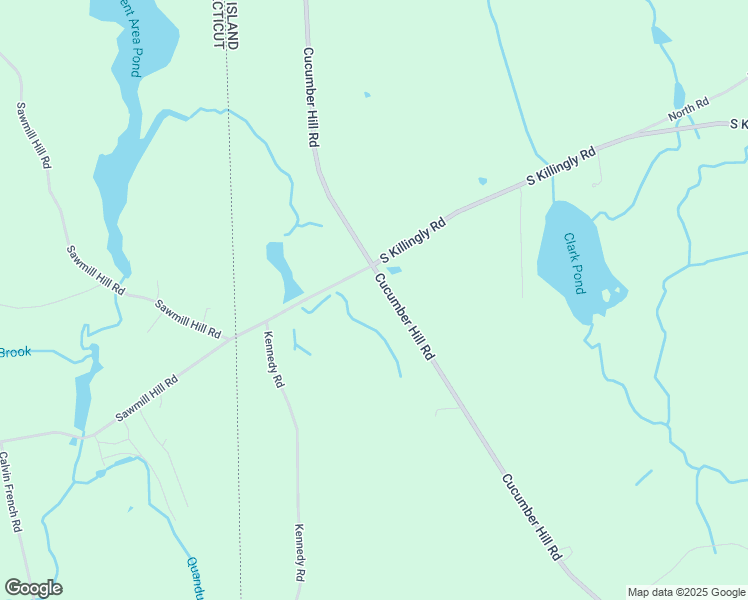 map of restaurants, bars, coffee shops, grocery stores, and more near 98 Cucumber Hill Road in Foster