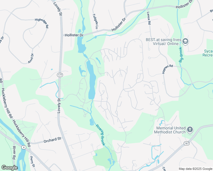 map of restaurants, bars, coffee shops, grocery stores, and more near 1 Split Rock Lane in Avon
