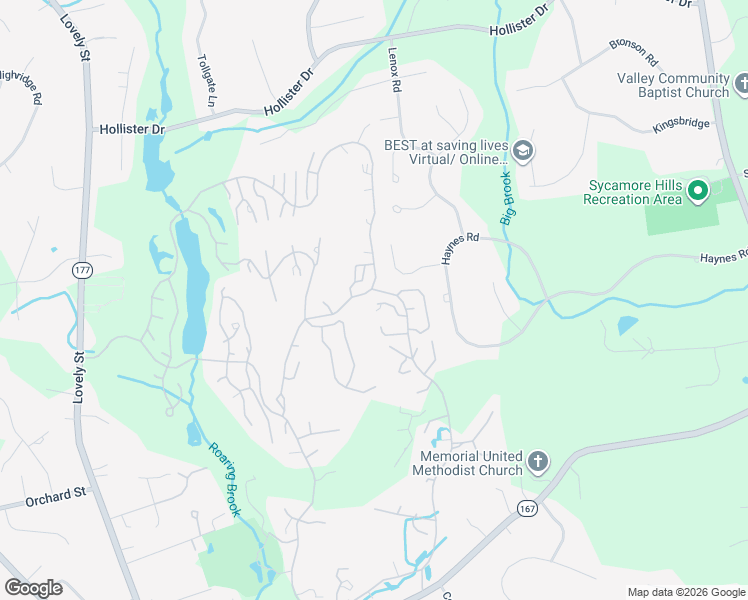 map of restaurants, bars, coffee shops, grocery stores, and more near 21 Maple Lane in Avon