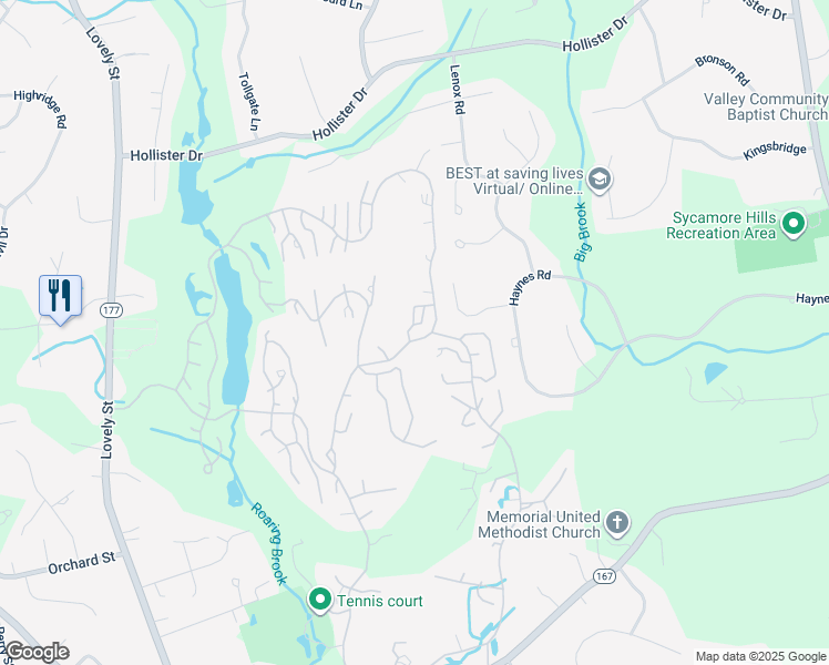 map of restaurants, bars, coffee shops, grocery stores, and more near 11 Cottonwood Drive in Avon