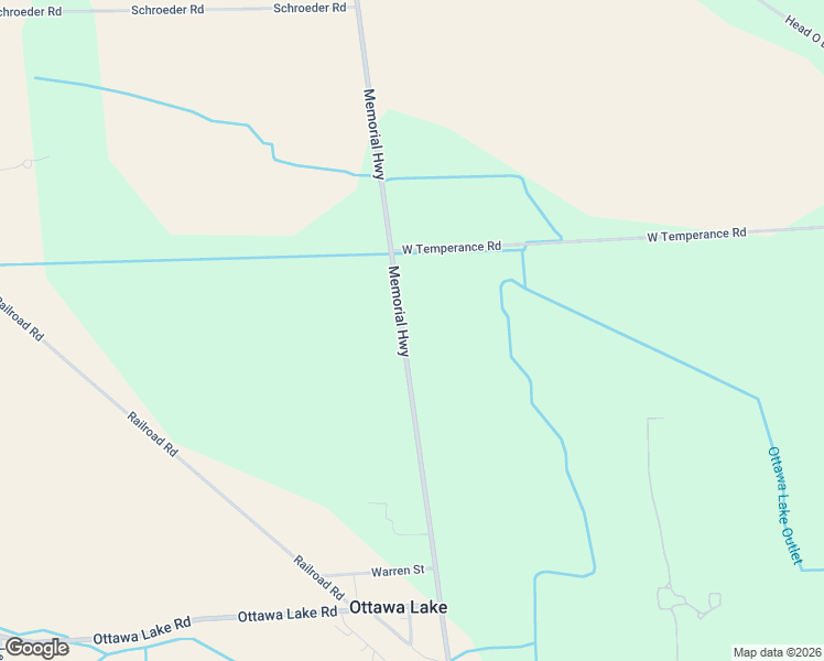 map of restaurants, bars, coffee shops, grocery stores, and more near 8892 Memorial Highway in Ottawa Lake