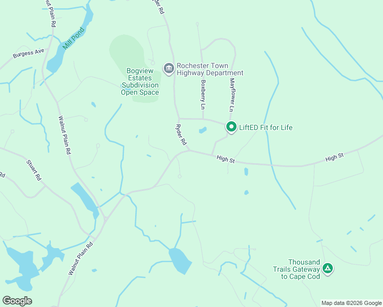 map of restaurants, bars, coffee shops, grocery stores, and more near 7 Looks Mill Lane in Rochester